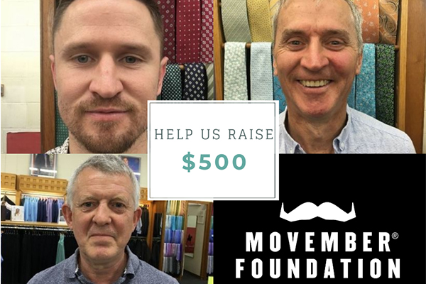 Movember Fund Raising Browns Mensland Geelong